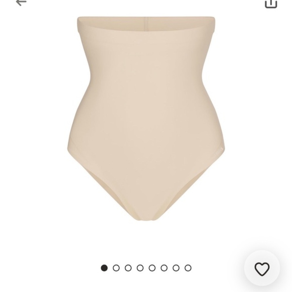SKIMS High-Waist Strapless Shapewear Brief in Nude